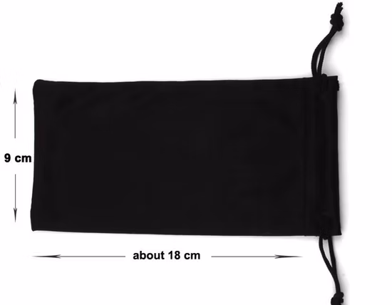 Custodia per borsa per occhiali con coulisse con logo personalizzato Custodia per occhiali da sole in morbida microfibra nera
